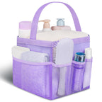 Mesh Shower Caddy Portable - 9 Pockets for College Dorm Room Essential