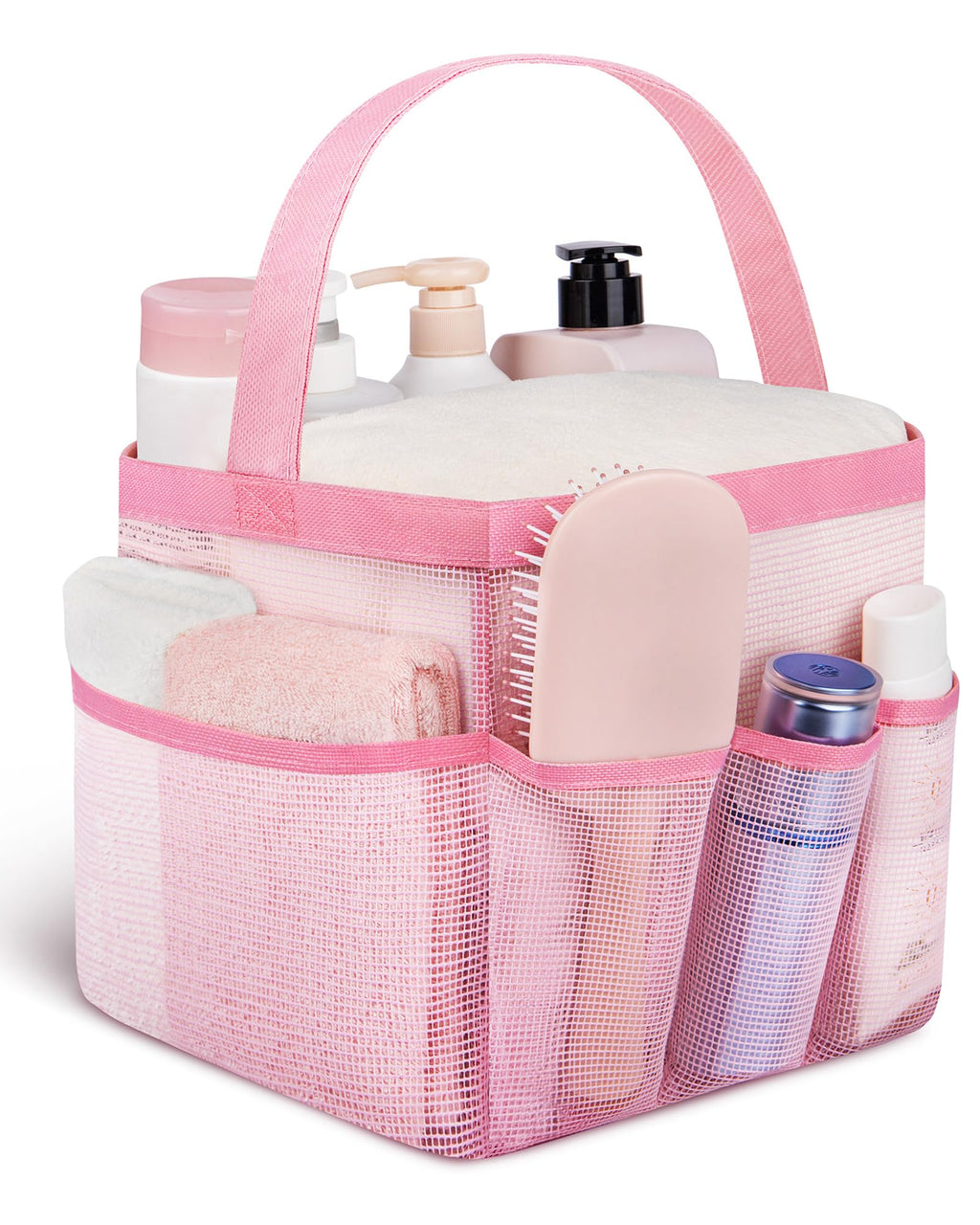 Mesh Shower Caddy Portable - 9 Pockets for College Dorm Room Essential