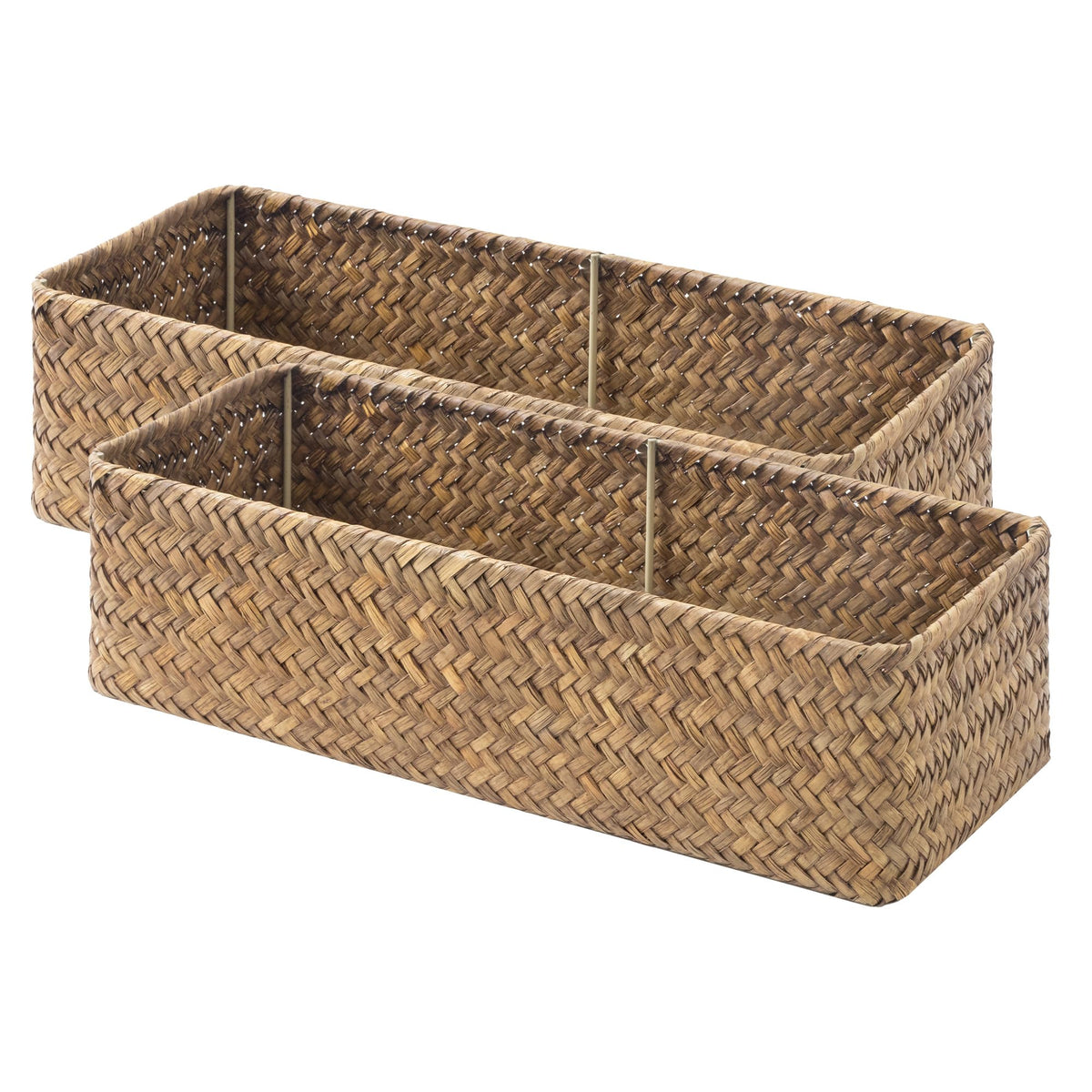 StorageWorks Wicker Toilet Paper Basket, Toilet Tank Basket for Bathroom