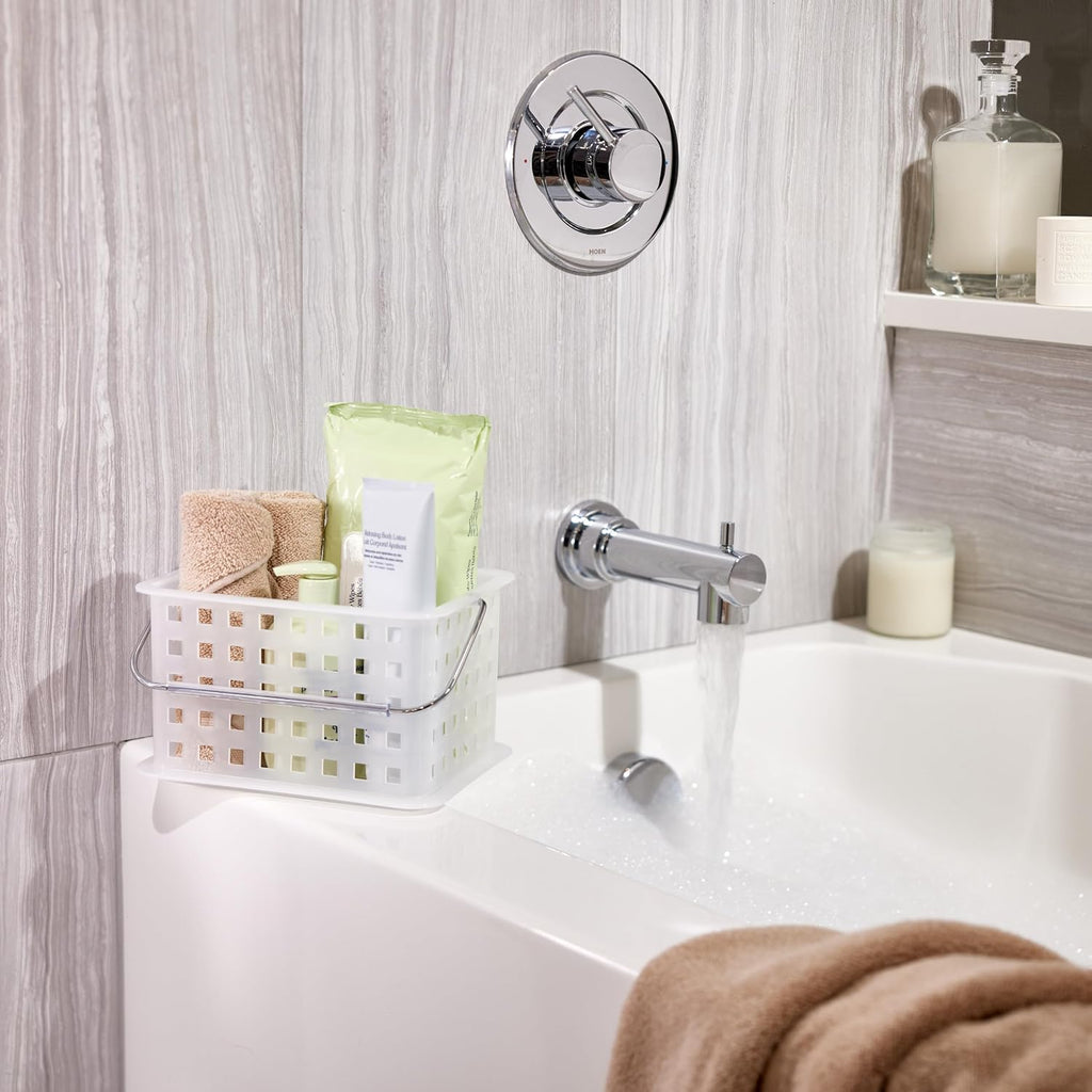 iDesign Small Shower Caddy, Clear Frost