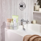 iDesign Small Shower Caddy, Clear Frost