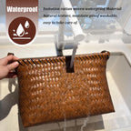 BROWNLILY Handwoven Wicker Storage Baskets, Pack of 4, Brown