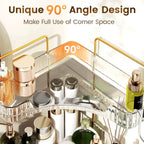 Corner Bathroom Counter Organizer 3-Tier Bathroom Organizer