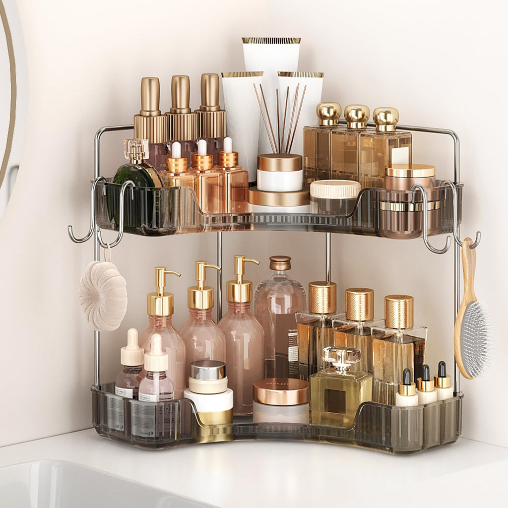 Corner Bathroom Counter Organizer 3-Tier Bathroom Organizer