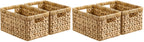 StorageWorks Wicker Baskets, Wicker Storage Baskets for Shelves, 2-Pack