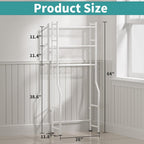 3-Tier Over Toilet Storage, Anti-Tip, 64" H, White