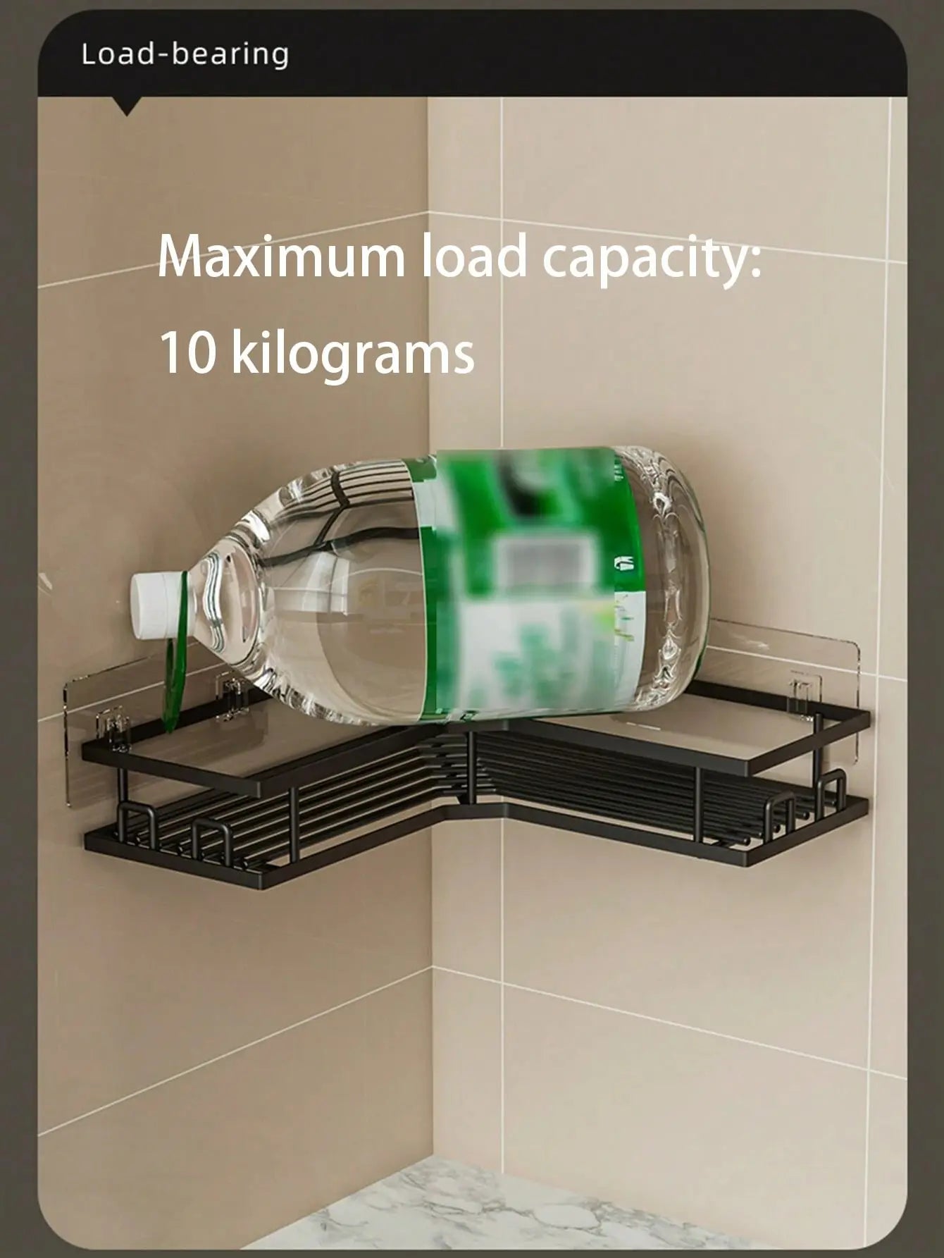 3/5 Pack Bathroom Accessory Set, 2 Stainless Steel Shower Shelves, 1 Soap Holder, Durable Adhesive Shower Organizer with Hooks, Tool-Free Installation Corner Rack, Rustproof Wall-Mounted Storage Organization