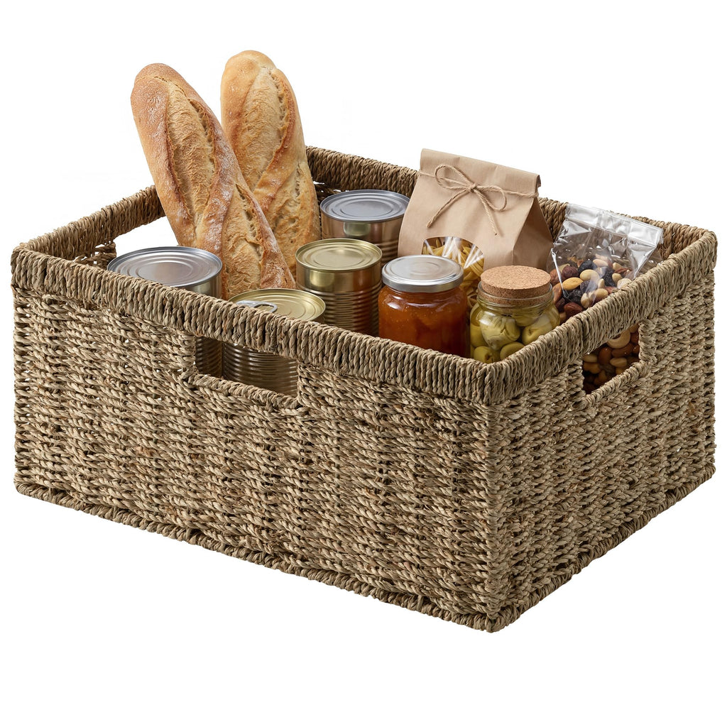 StorageWorks Wicker Baskets for Storage, Wicker Storage Baskets, 1-Pack