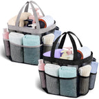 Mesh Shower Caddy Portable - 9 Pockets for College Dorm Room Essential