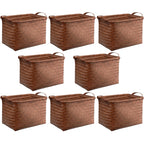 BROWNLILY Handwoven Wicker Storage Baskets, Pack of 4, Brown