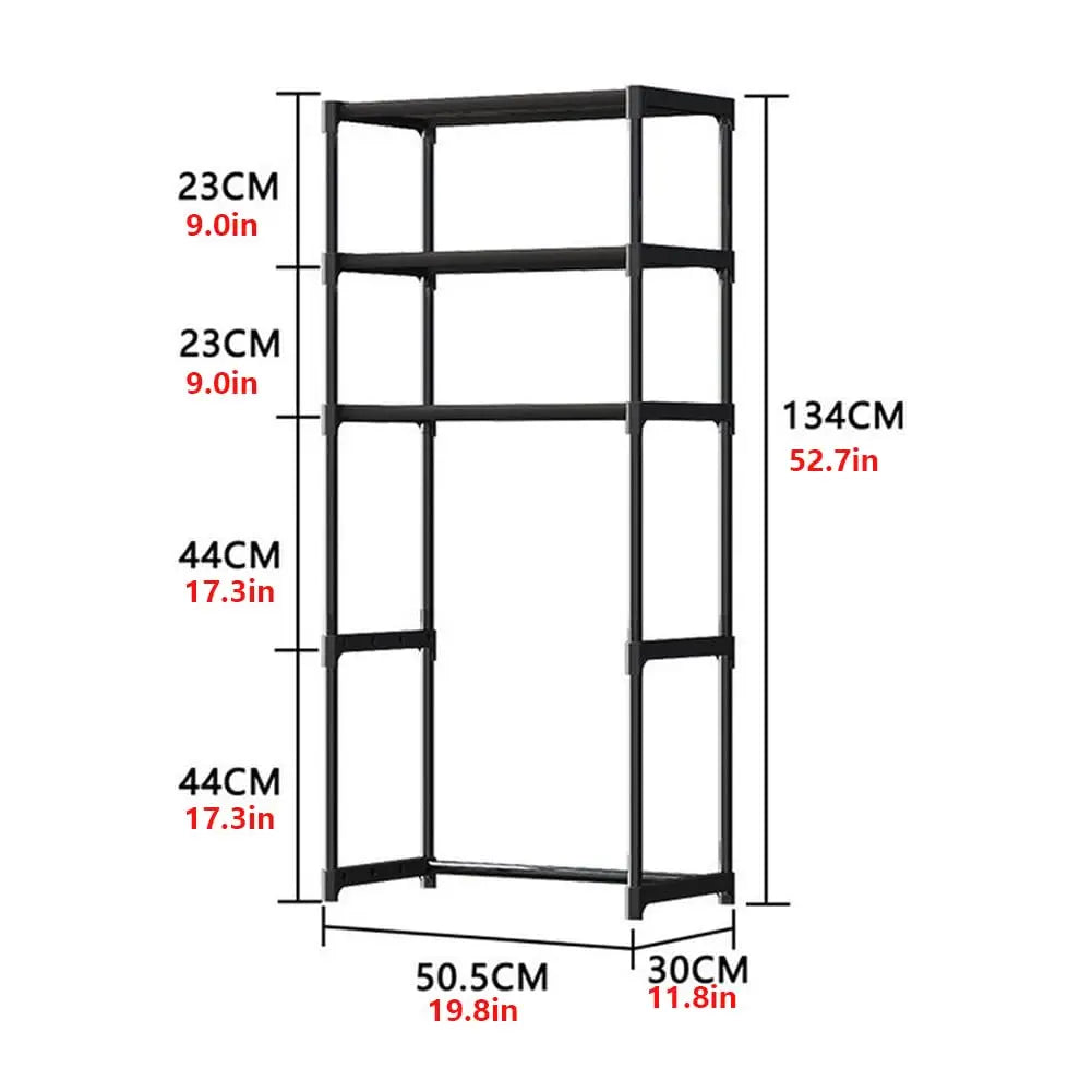 Gaomon Single Unit 2-Tier Stainless Steel Over the Toilet Storage Rack, Freestanding Bathroom Organizer with Removable Hooks & Paper Holder, Shelves for Bathroom, Laundry Room
