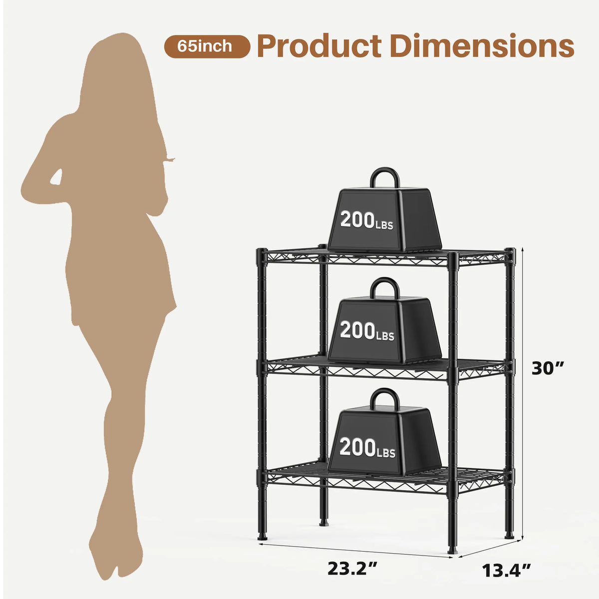 Storage Shelving Unit, Adjustable Metal Wire Racks Heavy Duty Standing Shelf Organizer for Kitchen, Closet, Pantry, Garage, Bathroom,dorm essentials,home decor,dorm room inspo,college dorm essentials,dorm haul
